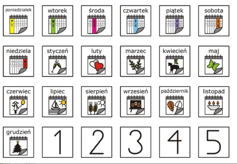 Tablica wizualna: ZAJĘCIA PORANNE plik .pdf do samodzielnego wydruku symbole Mówik